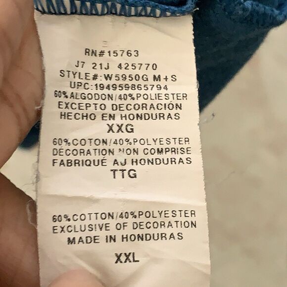 Champion Women's Boxy T-Shirt Logo Athleticwear Teal Blue Soft Cotton Plus XXL - Picture 7 of 13